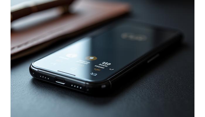 A close-up of a premium smartphone displaying a contact screen, subtly hinting at a phone consultation.