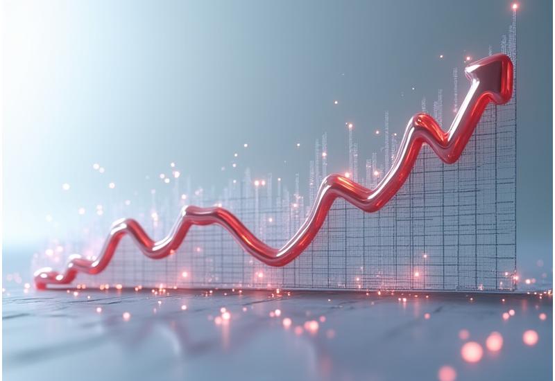 Uptrending market analysis chart for luxury tech collectibles