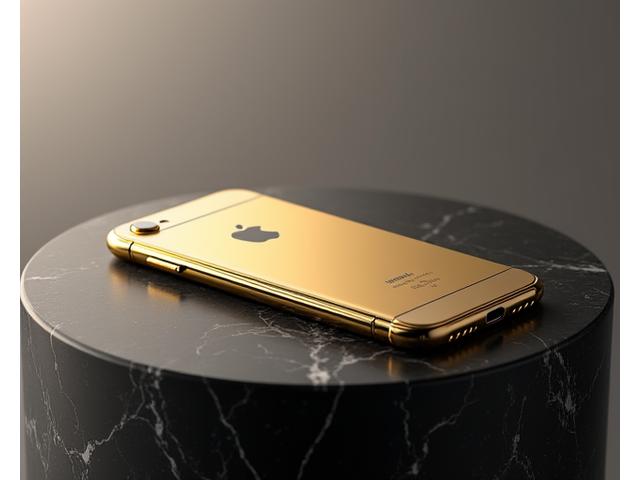 Limited-edition smartphone on a minimalist plinth