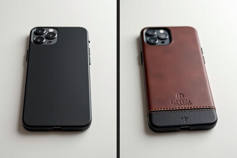 Example of smartphone customization before and after