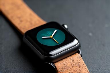 Luxury smartwatch with biodegradeable strap